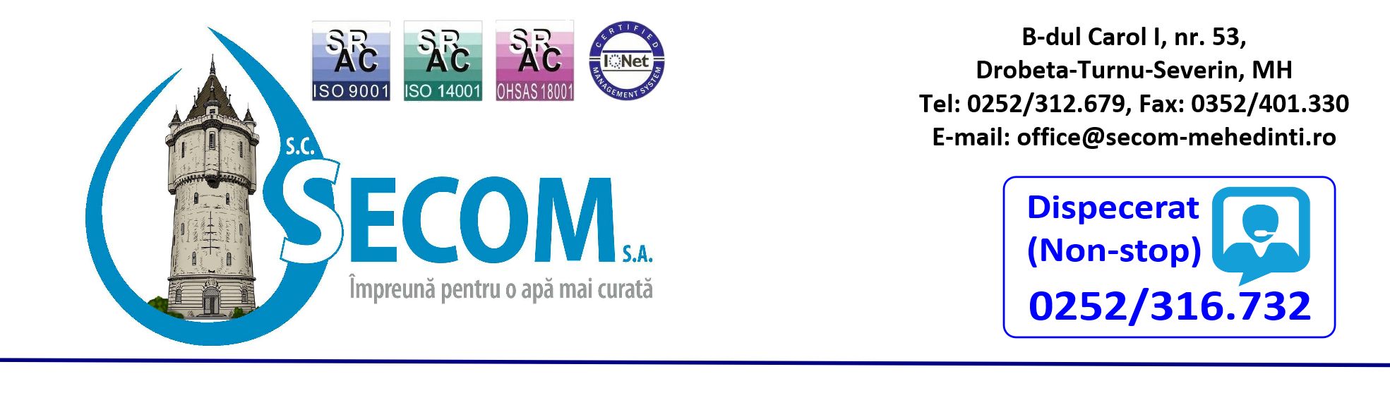 Secom Mehedinți Logo